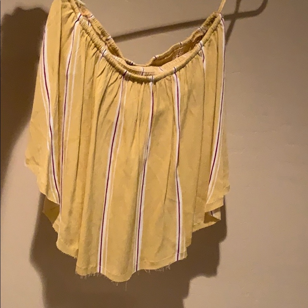 Strapless crop top